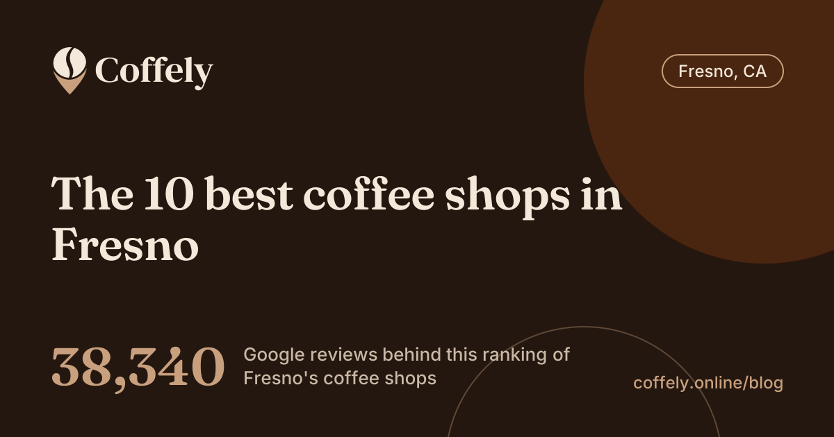 The 10 best coffee shops in Fresno: 38,340 Google reviews behind this ranking of Fresno's coffee shops