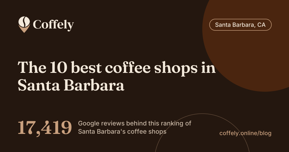 The 10 best coffee shops in Santa Barbara: 17,419 Google reviews behind this ranking of Santa Barbara's coffee shops
