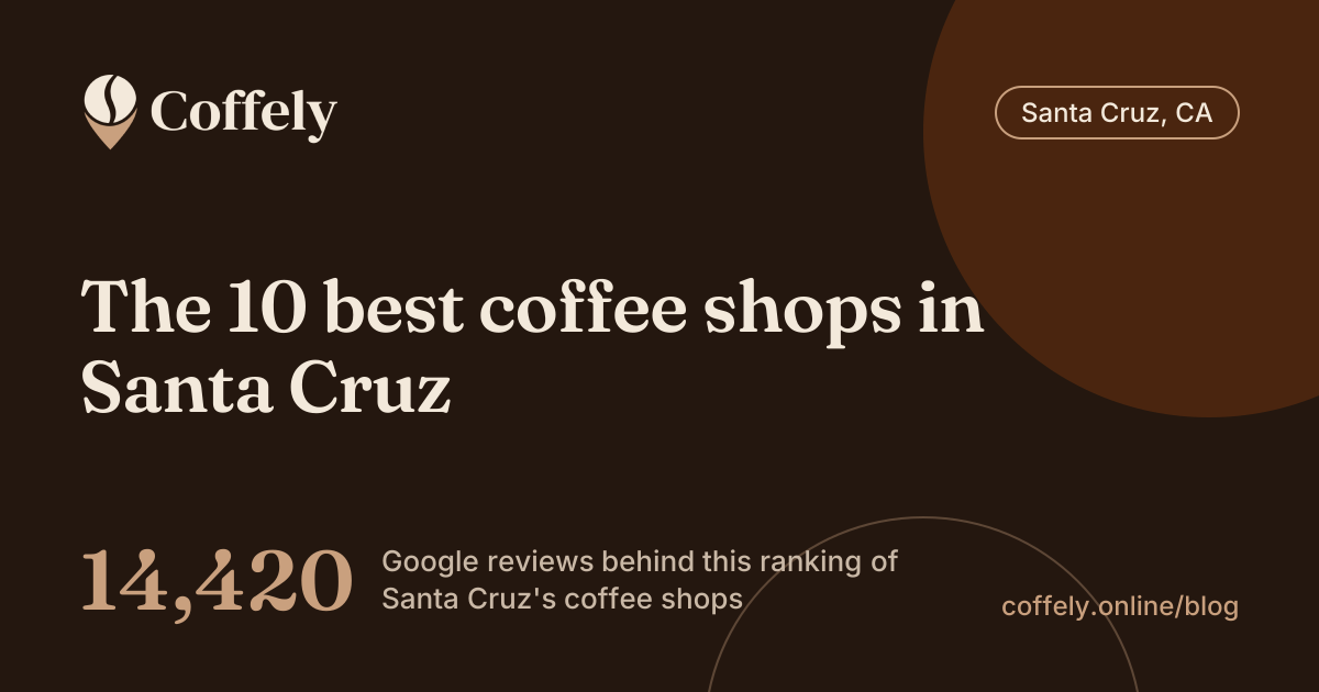 The 10 best coffee shops in Santa Cruz: 14,420 Google reviews behind this ranking of Santa Cruz's coffee shops